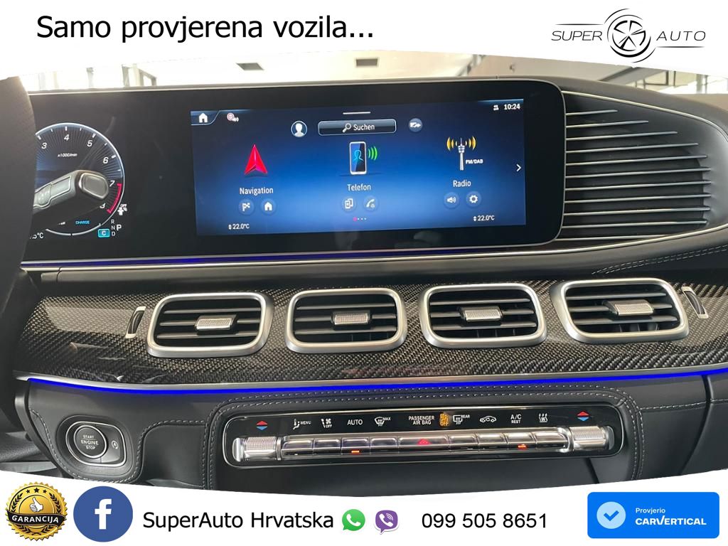 Mercedes-Benz GLS AMG GLS 63 V8 EQ Boost 4MATIC+ AMG SPEEDSHIFT TCT 9G ACC+HEAD+4xGR SJED+360+PANO
