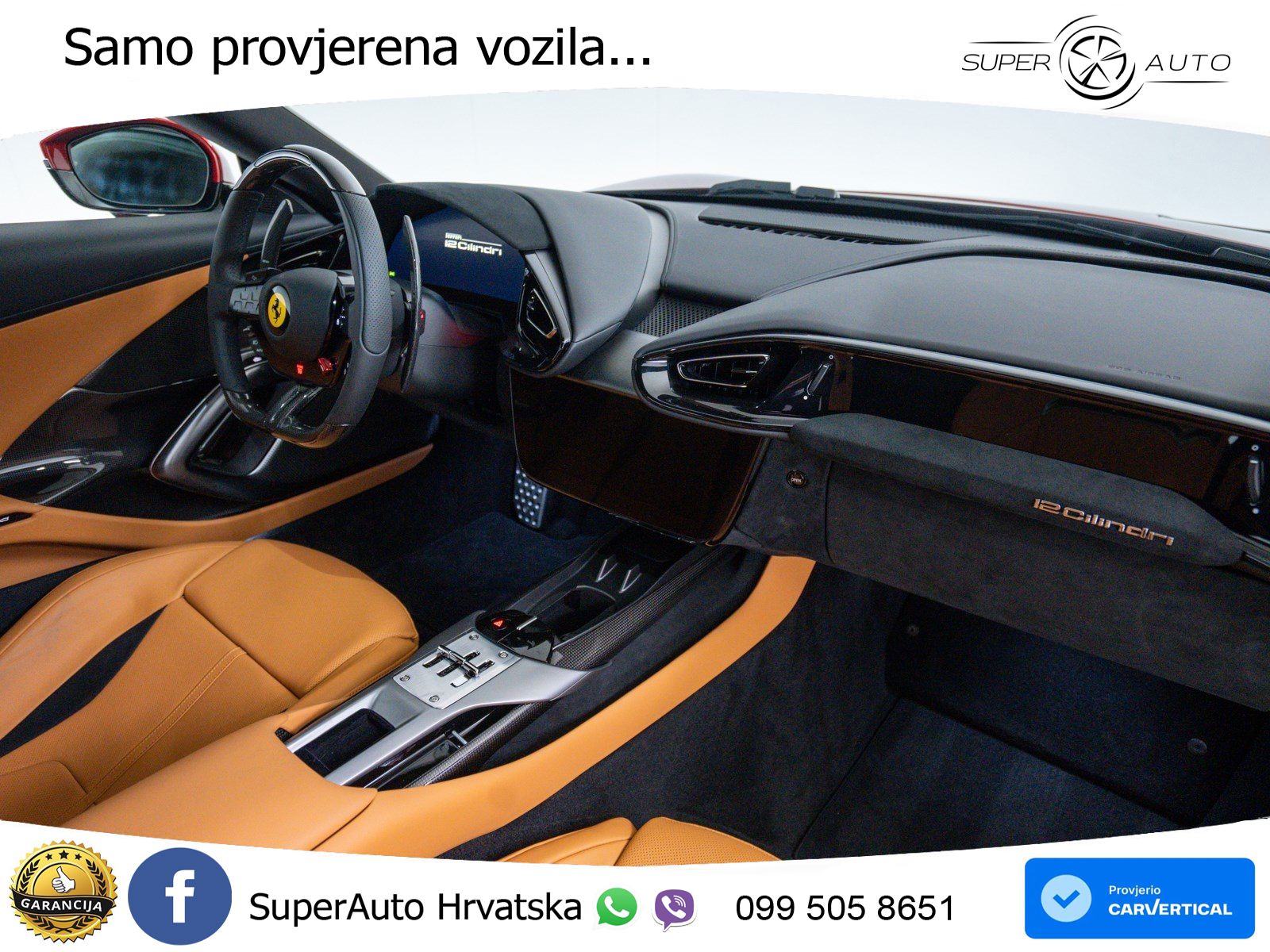 Ferrari 12Cilindri 6.5 V12 (830 KS) DCT ACC+HEAD+GR SJED+360+PANO