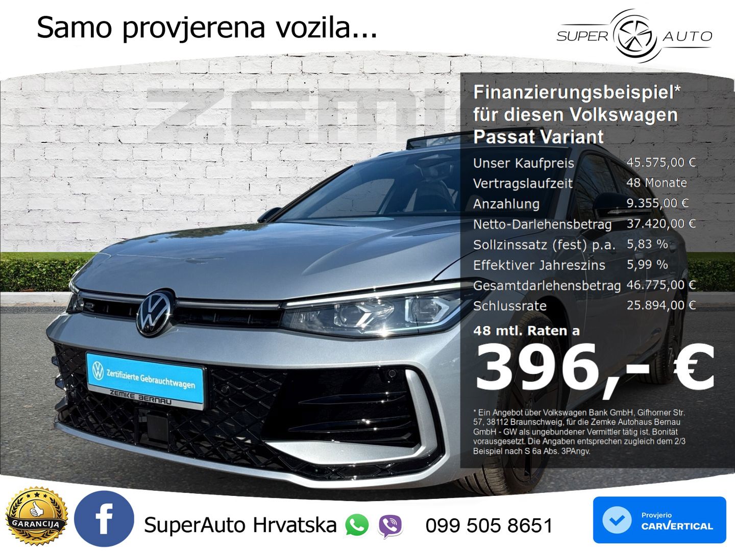 Volkswagen Passat Variant 2.0 TDI (193 KS) 4MOTION DSG R-Line LED+GR SJED+ACC