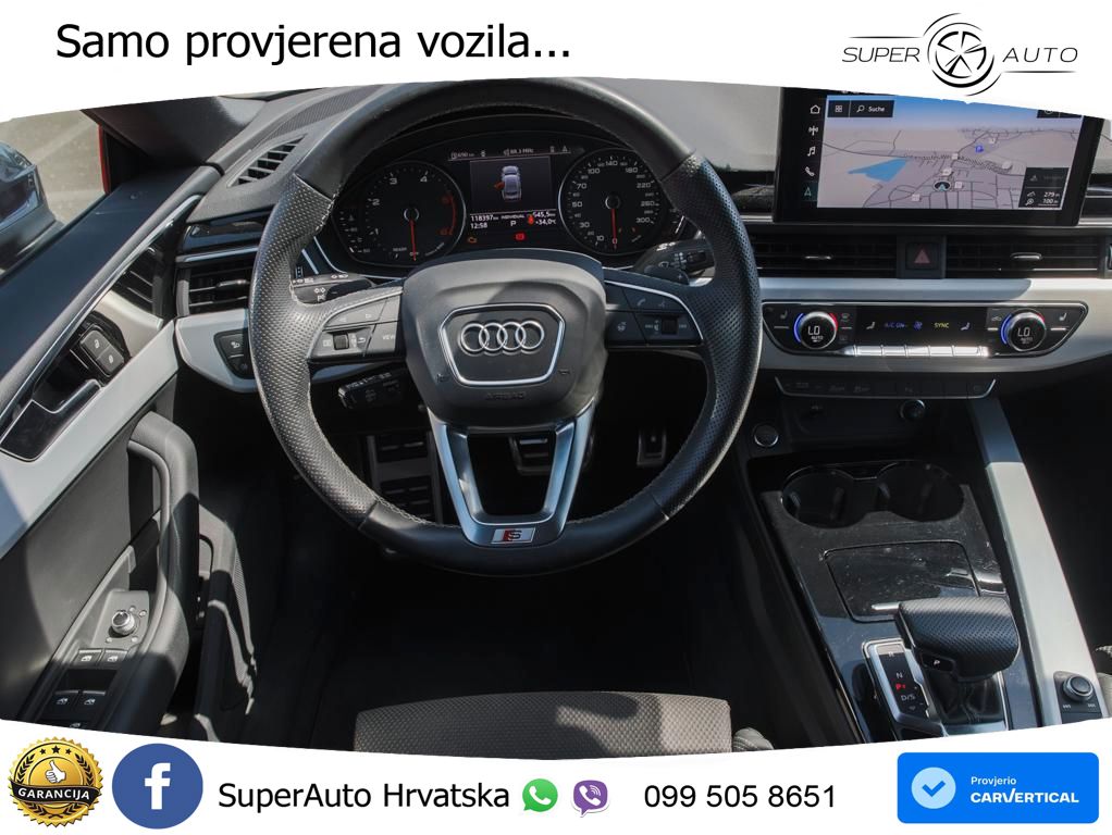 Audi A5 Sportback 40 TDI (204 KS) quattro S tronic S line MATRIX+GR SJED+KAM