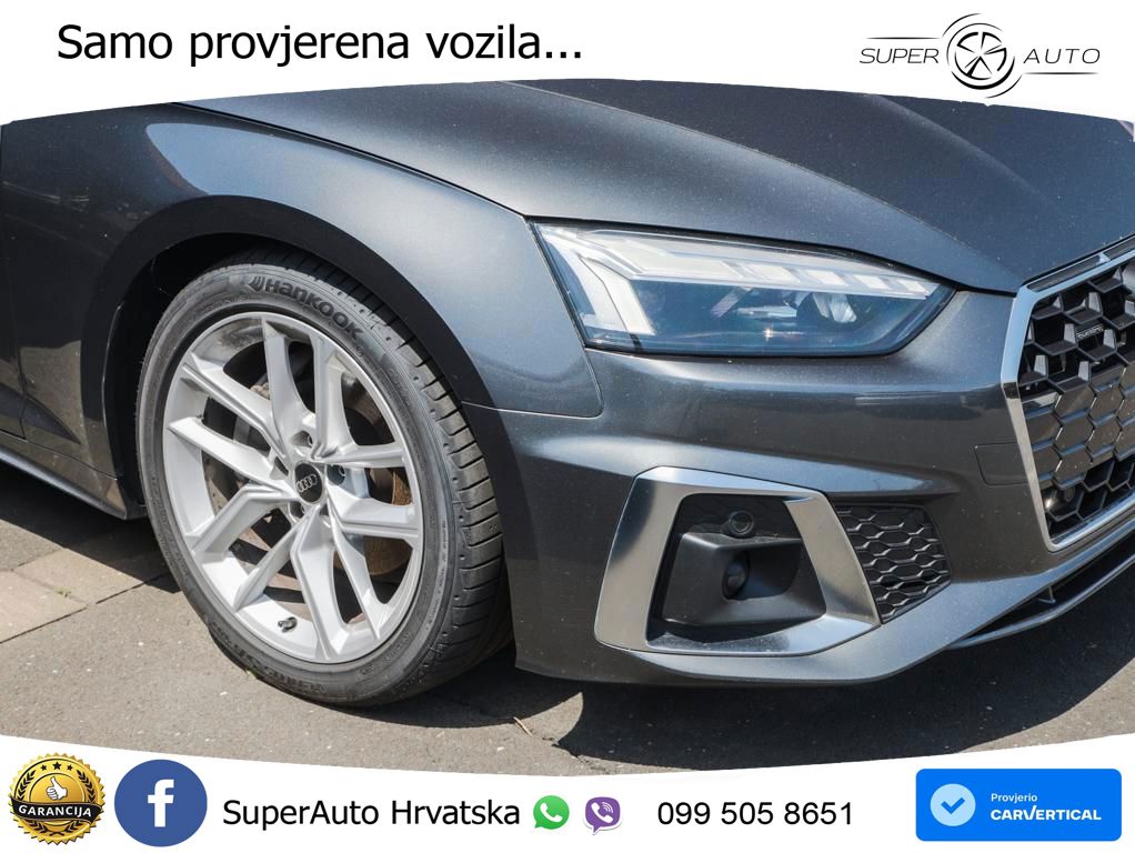 Audi A5 Sportback 40 TDI (204 KS) quattro S tronic S line MATRIX+GR SJED+KAM