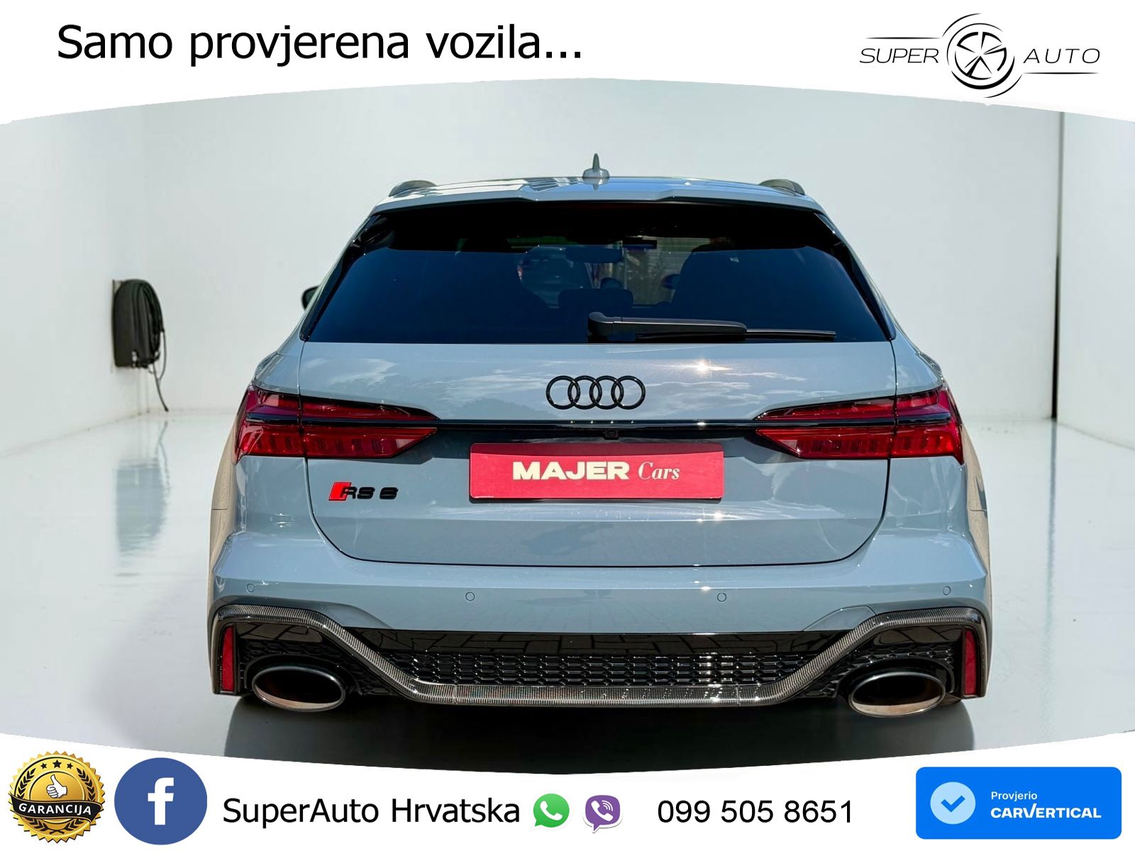 Audi RS6 Avant 4.0 TFSI V8 performance (630 KS)  quattro tiptronic LED+GR SJED+ACC