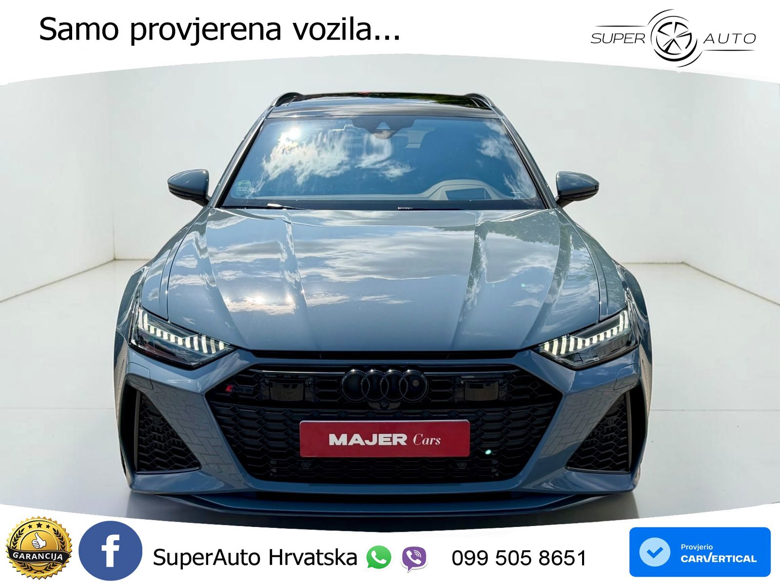 Audi RS6 Avant 4.0 TFSI V8 performance (630 KS)  quattro tiptronic LED+GR SJED+ACC