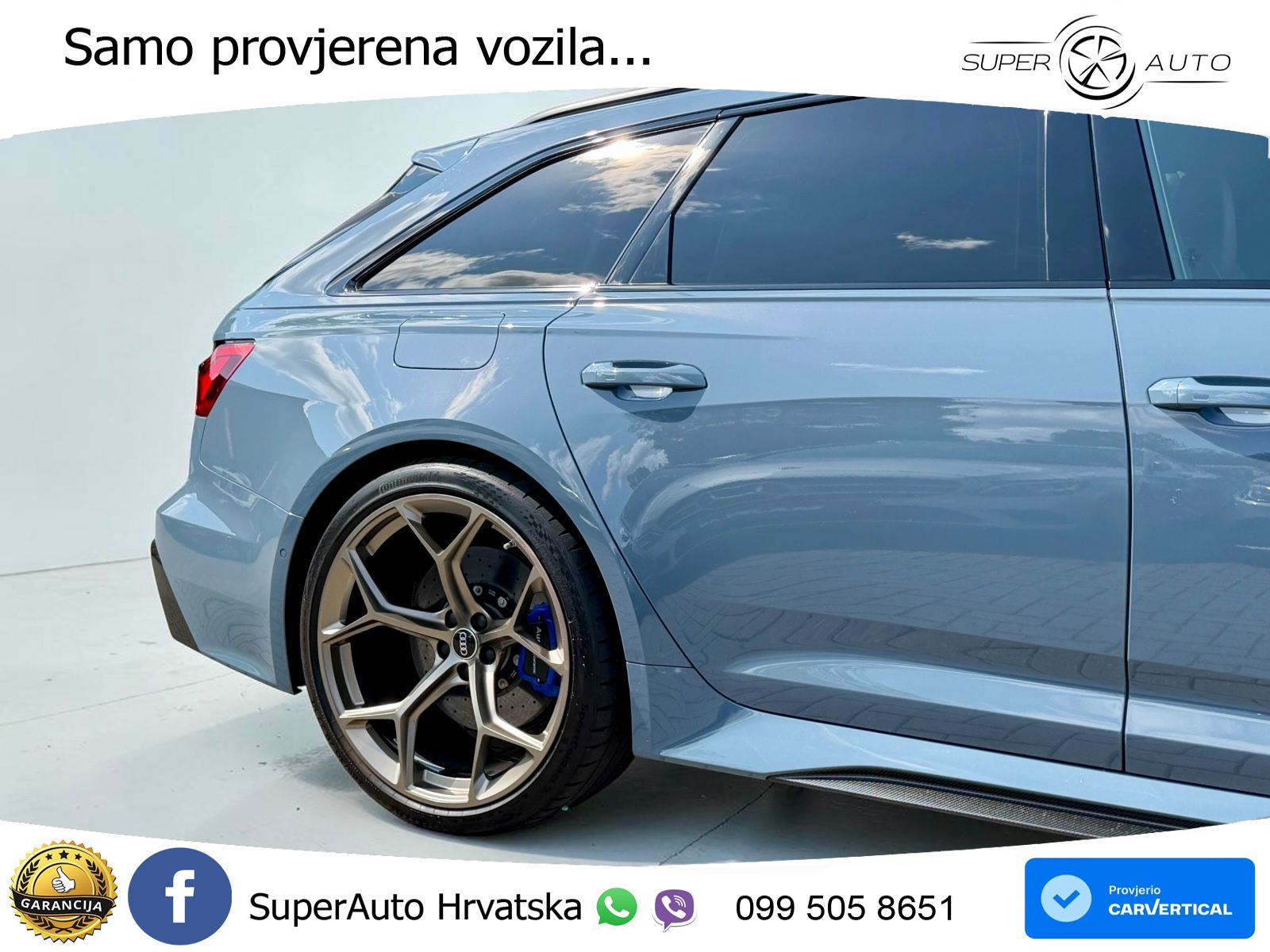 Audi RS6 Avant 4.0 TFSI V8 performance (630 KS)  quattro tiptronic LED+GR SJED+ACC
