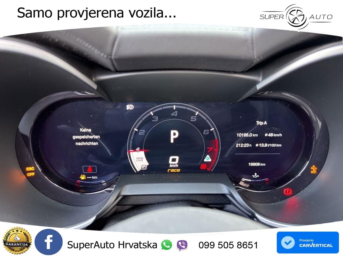 Alfa Romeo Stelvio Quadrifoglio 2.9 V6 Bi-Turbo (520 KS) Q4 Automatic LED+GR SJED+ACC