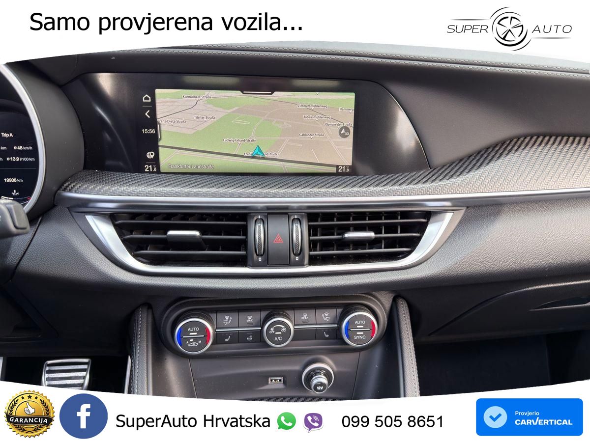 Alfa Romeo Stelvio Quadrifoglio 2.9 V6 Bi-Turbo (520 KS) Q4 Automatic LED+GR SJED+ACC