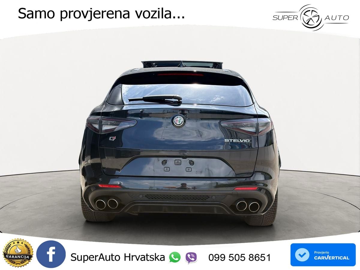 Alfa Romeo Stelvio Quadrifoglio 2.9 V6 Bi-Turbo (520 KS) Q4 Automatic LED+GR SJED+ACC