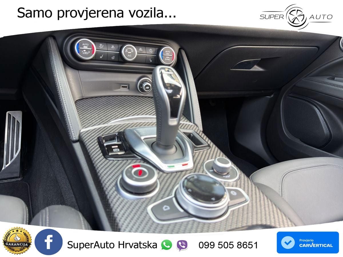 Alfa Romeo Stelvio Quadrifoglio 2.9 V6 Bi-Turbo (520 KS) Q4 Automatic LED+GR SJED+ACC