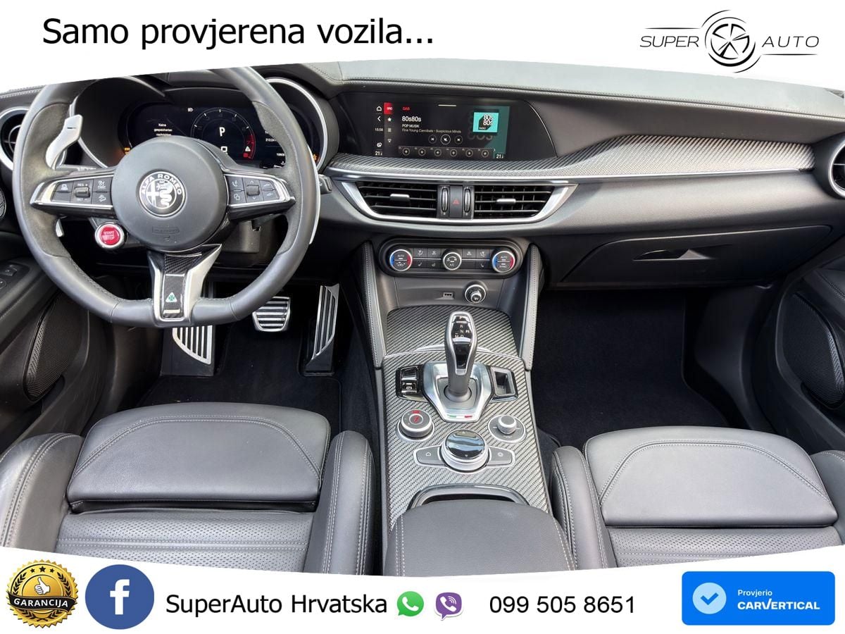 Alfa Romeo Stelvio Quadrifoglio 2.9 V6 Bi-Turbo (520 KS) Q4 Automatic LED+GR SJED+ACC