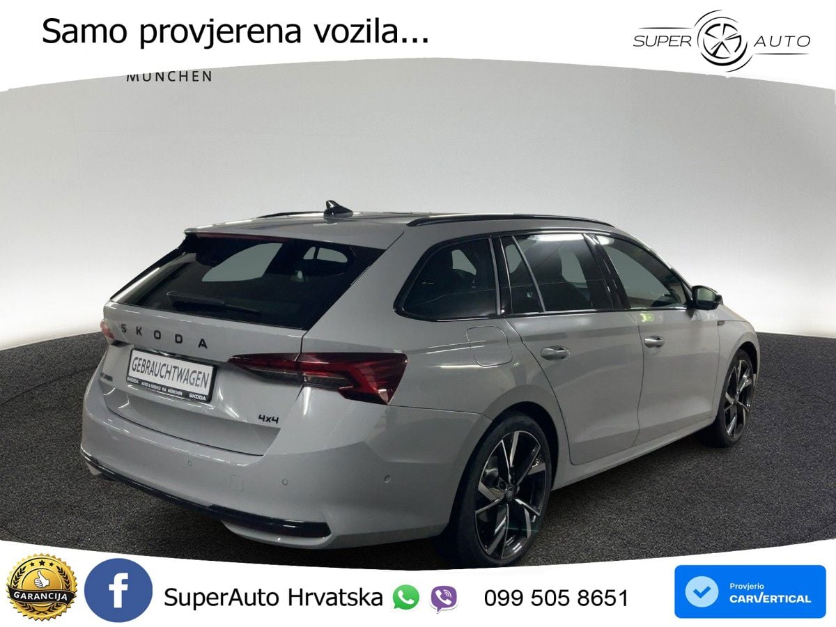 Škoda Octavia Combi 2.0 TSI (204 KS) 4x4 DSG SportLine LED+GR SJED+ACC