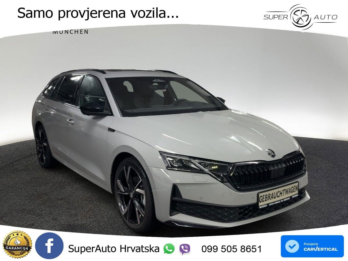 Škoda Octavia Combi 2.0 TSI (204 KS) 4x4 DSG SportLine LED+GR SJED+ACC