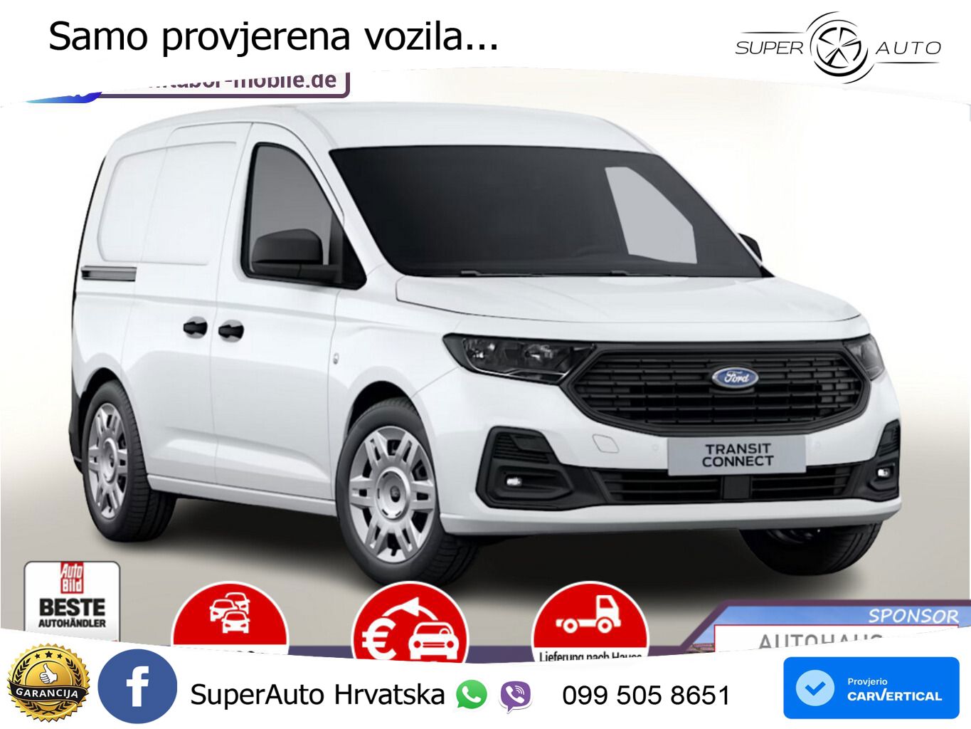 Ford Transit Connect L1 Aut Trend Nav Temp UVP-26%* 122 KS