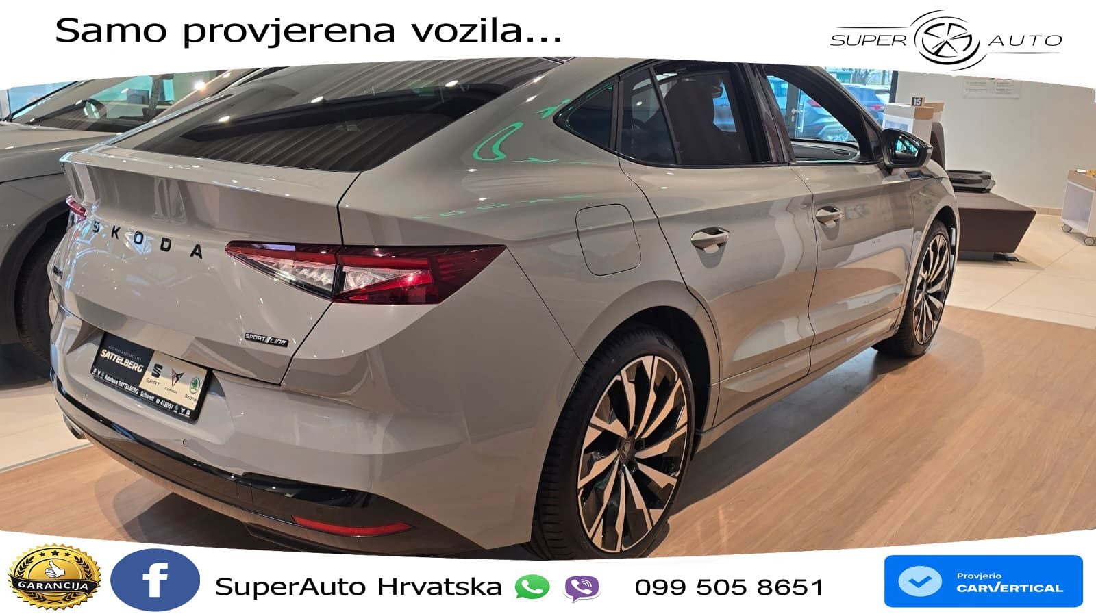 Škoda Enyaq Coupe iV 85 82 kWh (286 KS) SportLine LED+GR SJED+ACC
