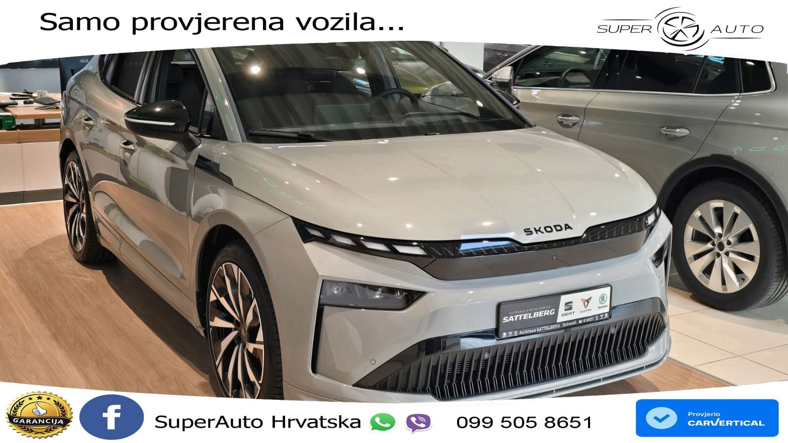 Škoda Enyaq Coupe iV 85 82 kWh (286 KS) SportLine LED+GR SJED+ACC
