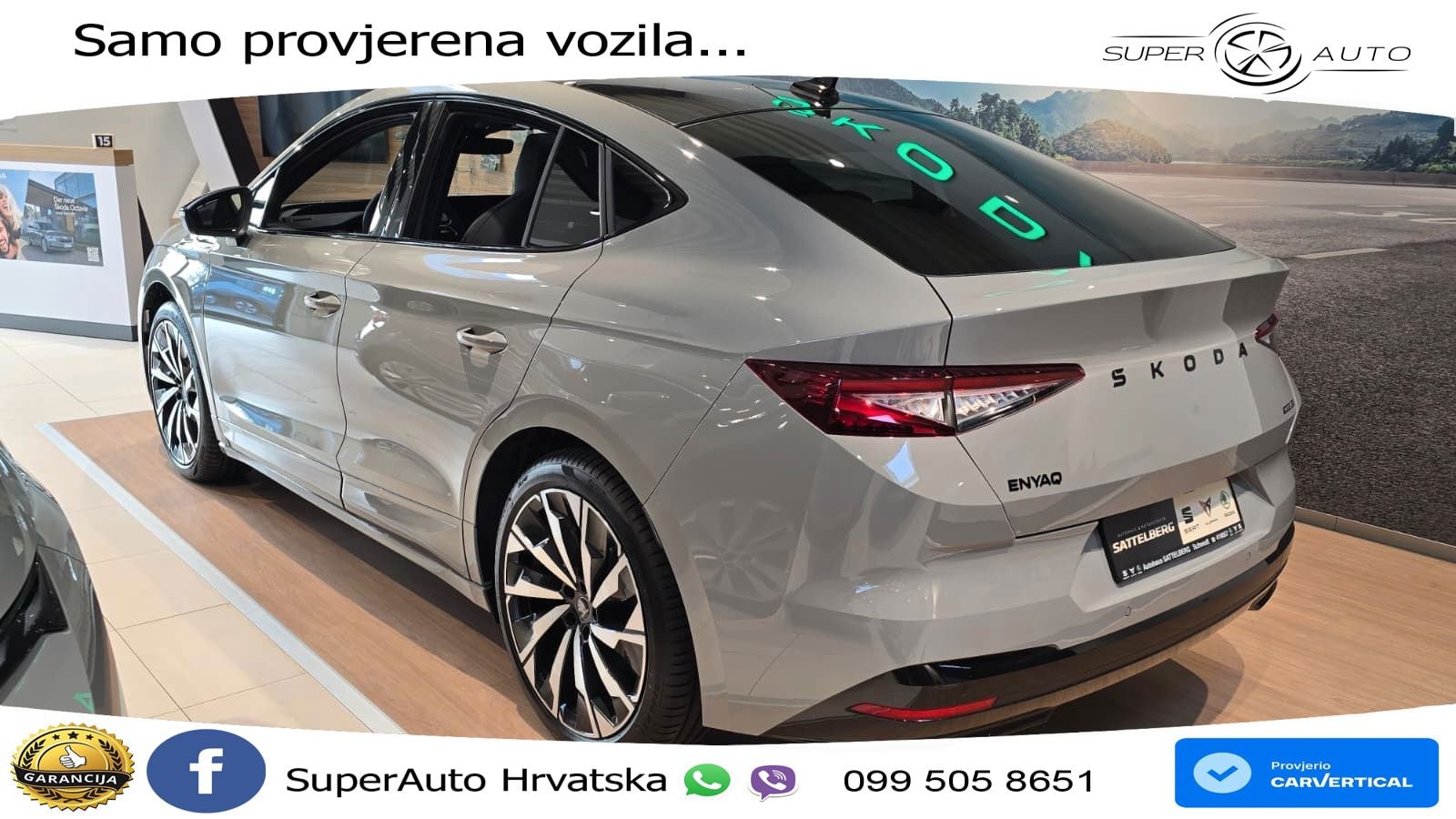 Škoda Enyaq Coupe iV 85 82 kWh (286 KS) SportLine LED+GR SJED+ACC