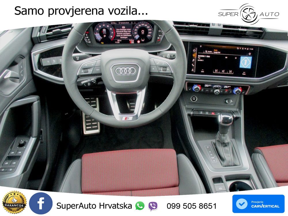 Audi Q3 40 TFSI (190 KS) quattro S tronic S line LED+GR SJED+ACC
