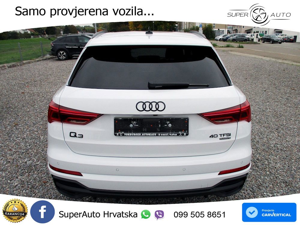 Audi Q3 40 TFSI (190 KS) quattro S tronic S line LED+GR SJED+ACC