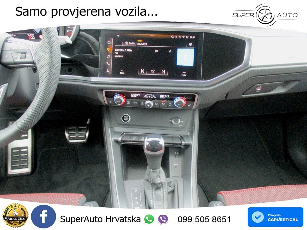 Audi Q3 40 TFSI (190 KS) quattro S tronic S line LED+GR SJED+ACC