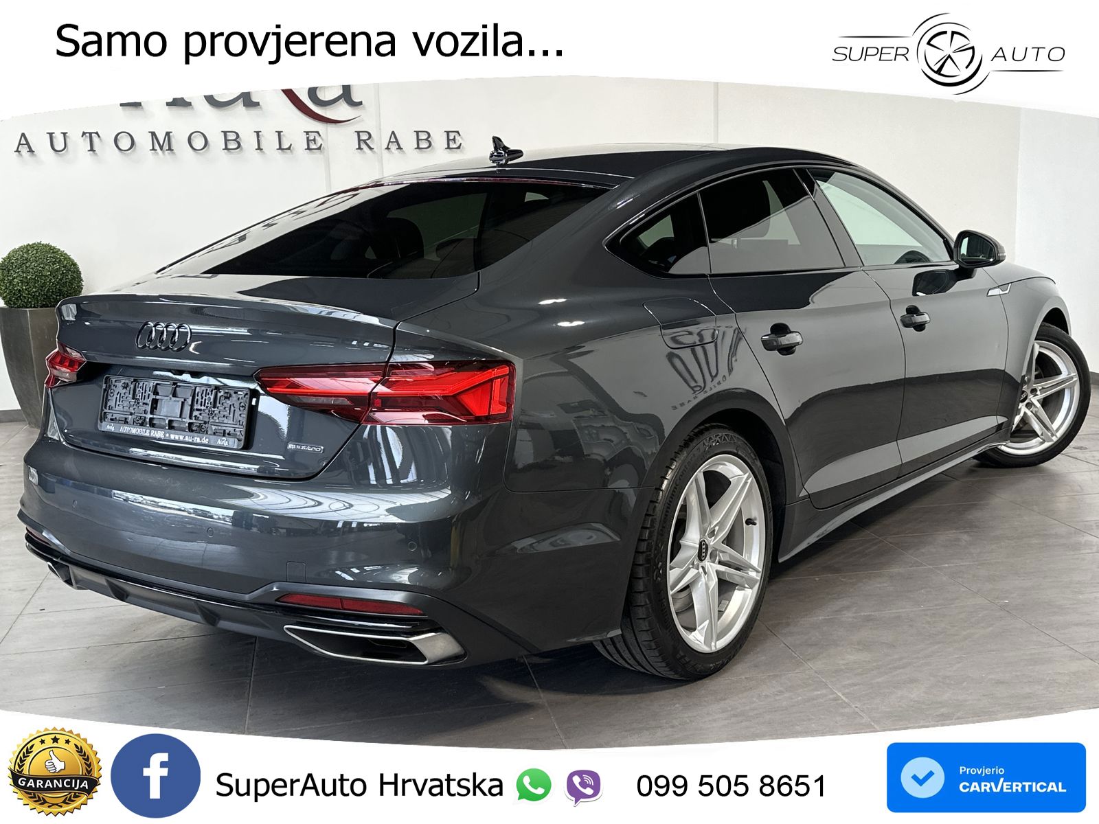 Audi A5 Sportback 45 TFSI (265 KS) quattro S tronic