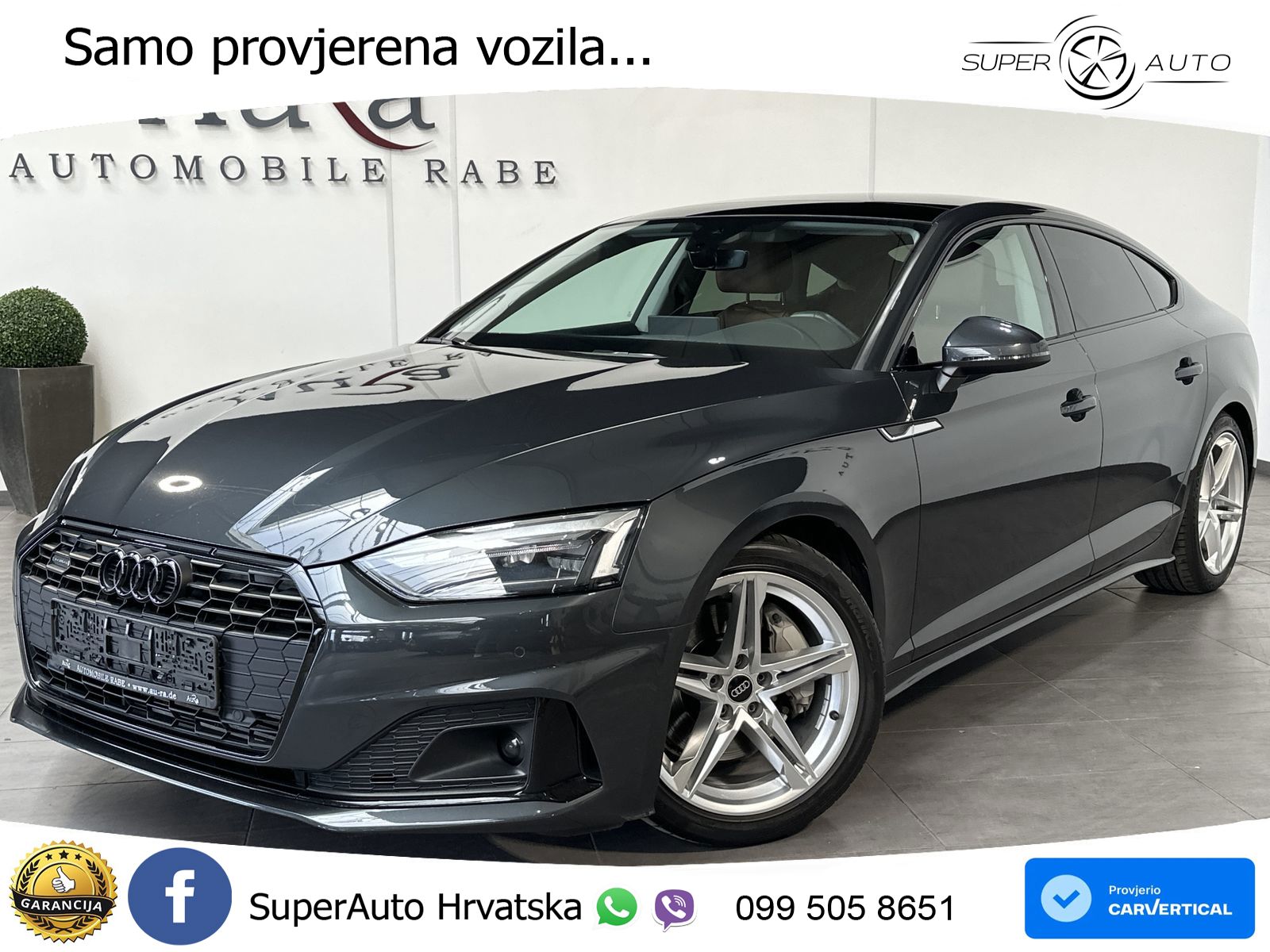Audi A5 Sportback 45 TFSI (265 KS) quattro S tronic