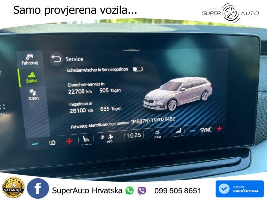 Škoda Octavia Combi 2.0 TDI (150 KS) DSG LED+GR SJED+ACC
