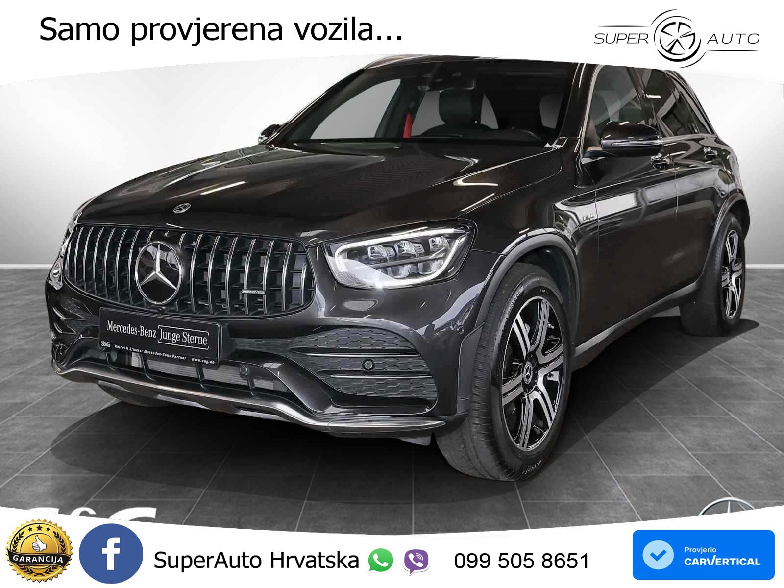 Mercedes AMG GLC 43 V6 (390 KS) 4MATIC TCT LED+GR SJED+ACC