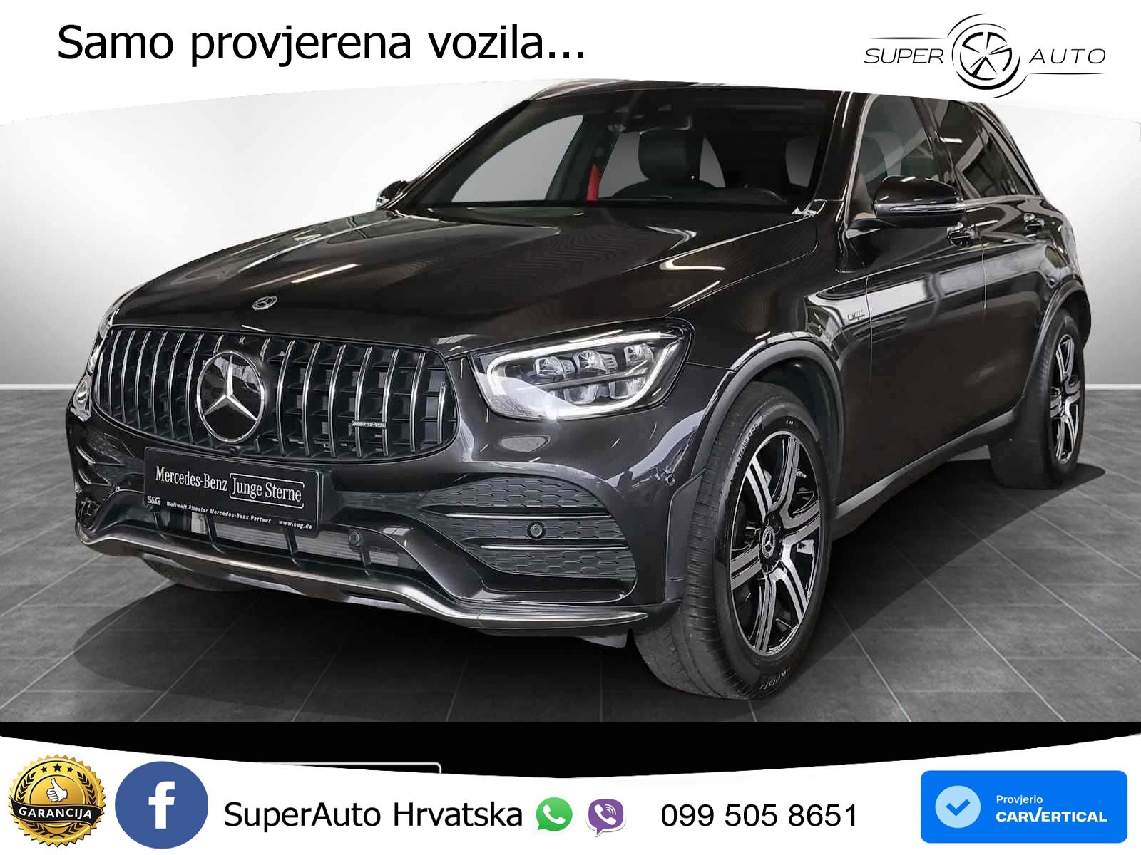 Mercedes AMG GLC 43 V6 (390 KS) 4MATIC TCT LED+GR SJED+ACC