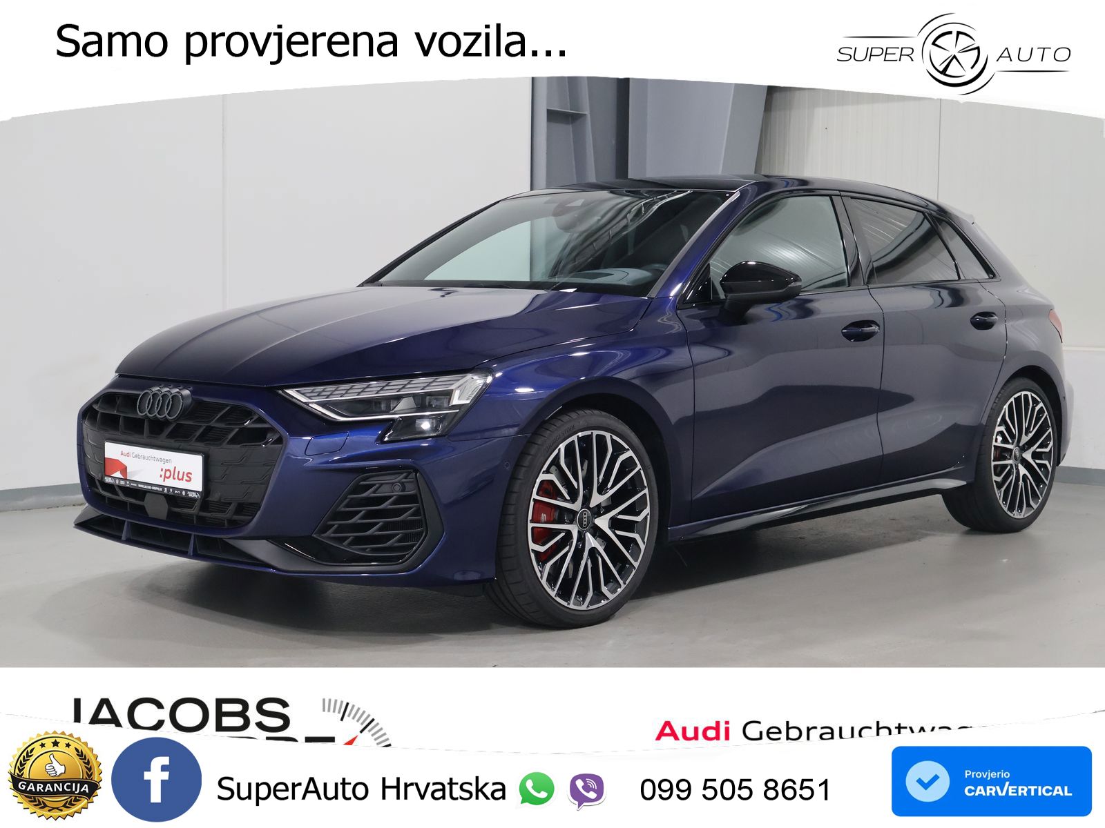 Audi S3 2.0 TFSI (333 KS) quattro S tronic MATRIX+GR SJED+KAM
