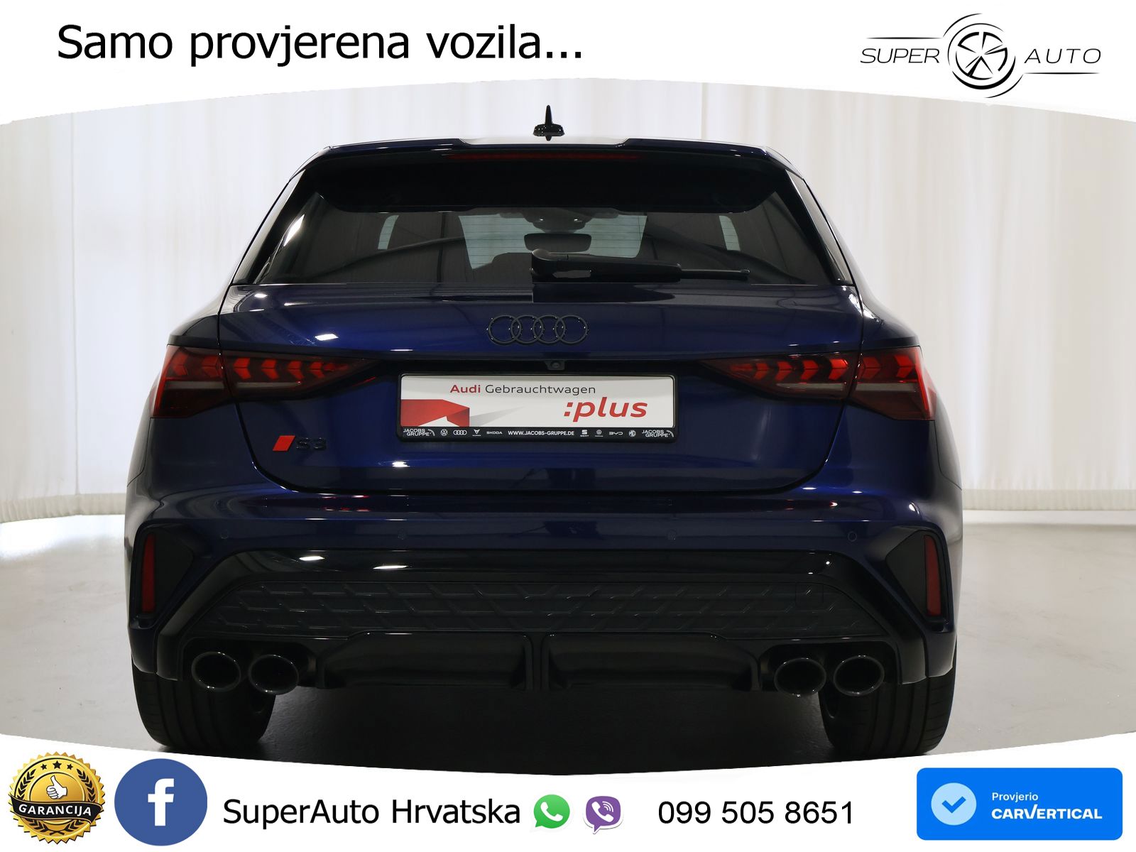 Audi S3 2.0 TFSI (333 KS) quattro S tronic MATRIX+GR SJED+KAM