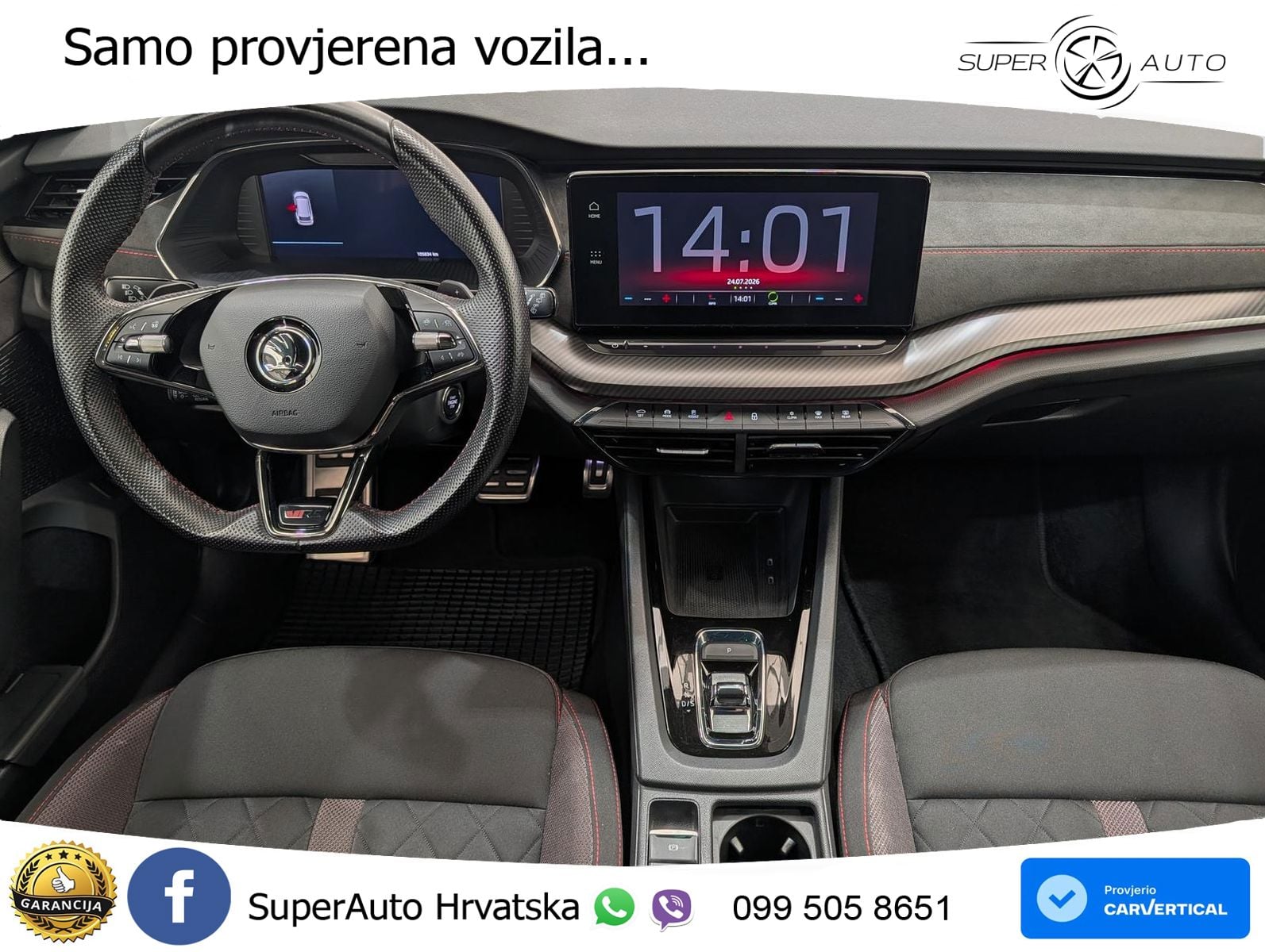 Škoda Octavia Combi RS 2.0 TDI (200 KS) DSG LED+GR SJED+ACC