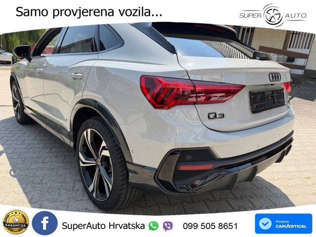 Audi Q3 II Sportback 40 TFSI (190 KS) quattro S tronic S line LED+GR SJED+ACC