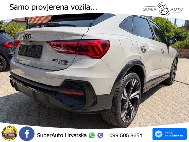 Audi Q3 II Sportback 40 TFSI (190 KS) quattro S tronic S line LED+GR SJED+ACC