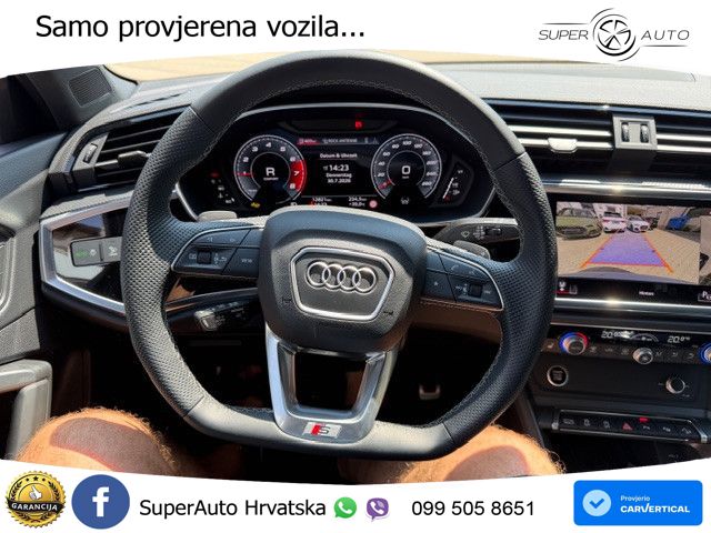 Audi Q3 II Sportback 40 TFSI (190 KS) quattro S tronic S line LED+GR SJED+ACC