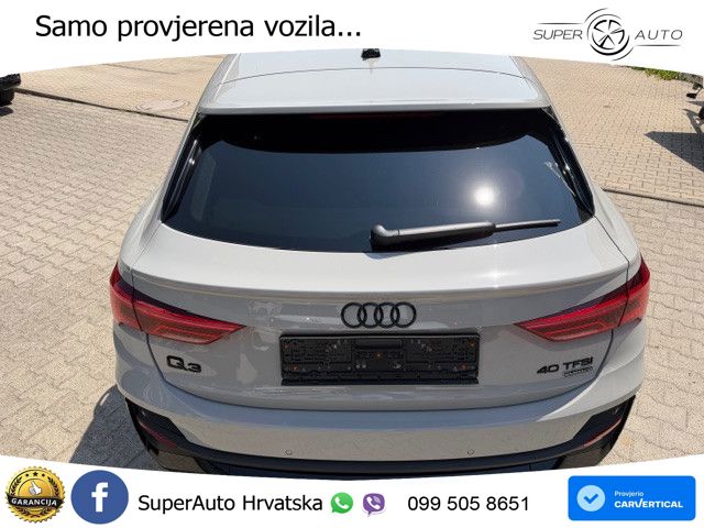 Audi Q3 II Sportback 40 TFSI (190 KS) quattro S tronic S line LED+GR SJED+ACC