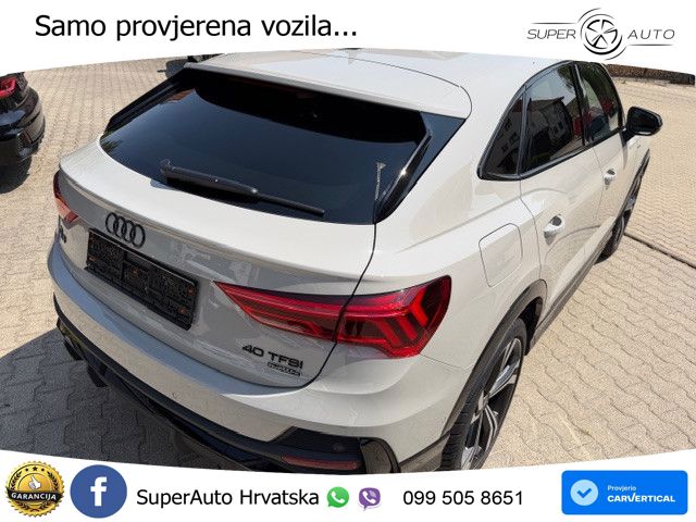 Audi Q3 II Sportback 40 TFSI (190 KS) quattro S tronic S line LED+GR SJED+ACC