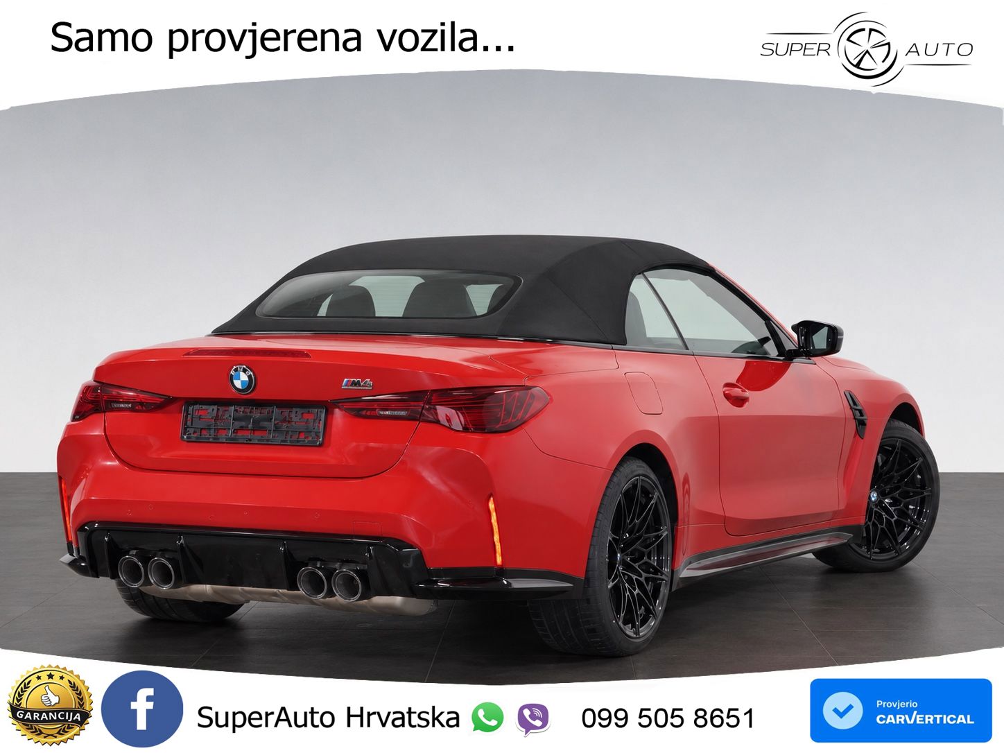 BMW M4 Convertible Competition 3.0 (530 KS) xDrive Steptronic LED+GR SJED+ACC