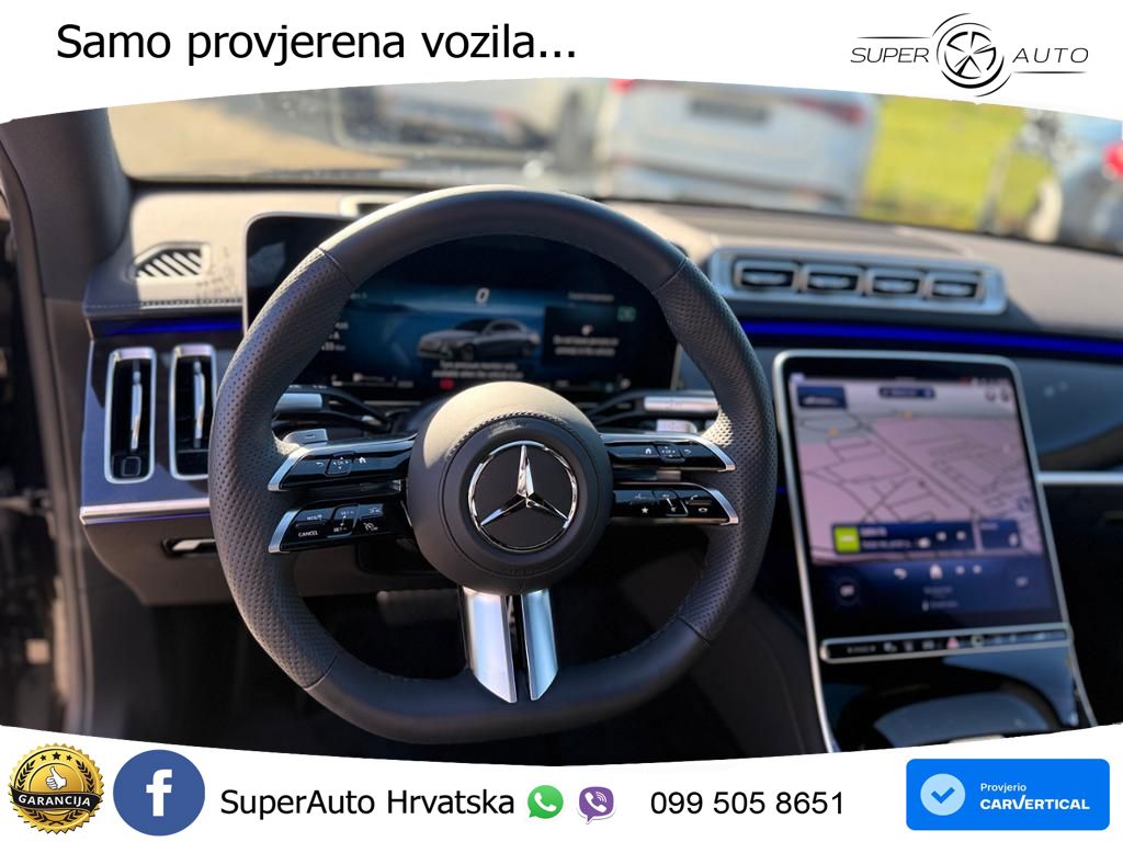 Mercedes S 580 V8 (503 KS) EQ Boost 4MATIC 9G-TRONIC AMG ACC+HEAD+4xGR SJED+360+PANO