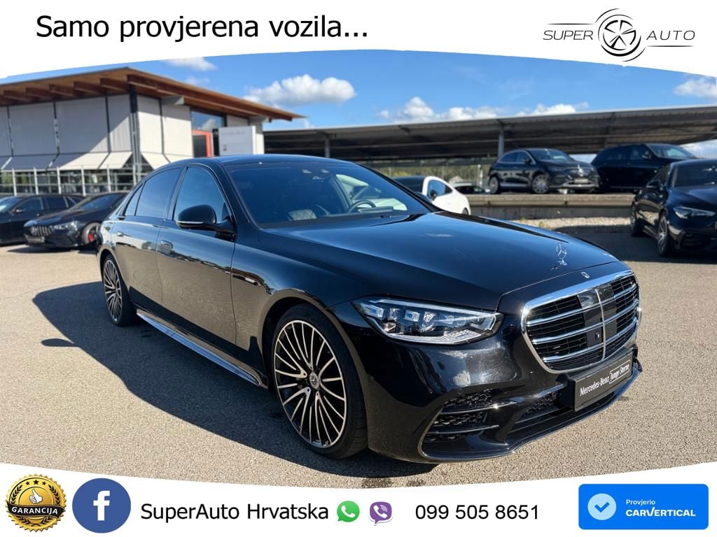 Mercedes S 580 V8 (503 KS) EQ Boost 4MATIC 9G-TRONIC AMG ACC+HEAD+4xGR SJED+360+PANO
