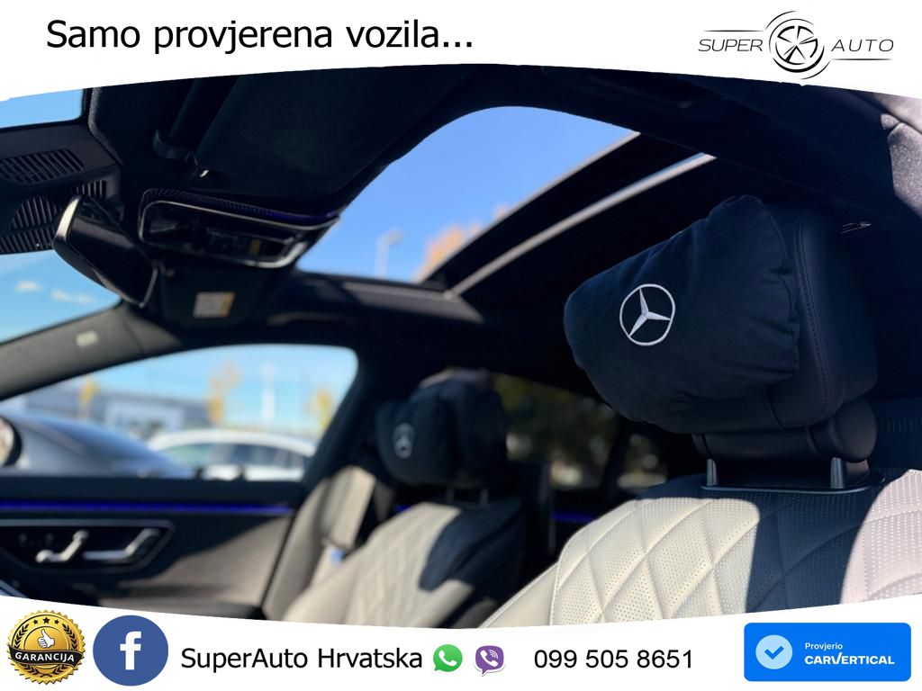 Mercedes S 580 V8 (503 KS) EQ Boost 4MATIC 9G-TRONIC AMG ACC+HEAD+4xGR SJED+360+PANO