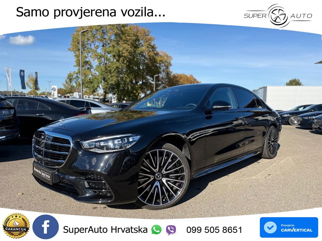 Mercedes S 580 V8 (503 KS) EQ Boost 4MATIC 9G-TRONIC AMG ACC+HEAD+4xGR SJED+360+PANO