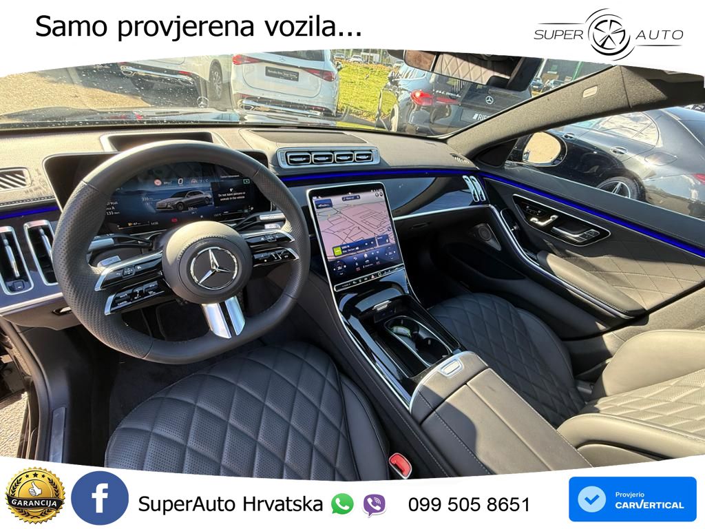 Mercedes S 580 V8 (503 KS) EQ Boost 4MATIC 9G-TRONIC AMG ACC+HEAD+4xGR SJED+360+PANO