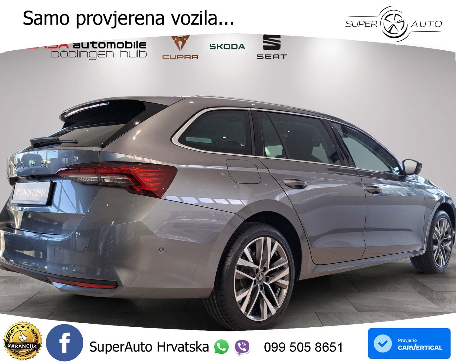 Škoda Octavia Combi 1.5 TSI (150 KS) DSG LED+GR SJED+ACC