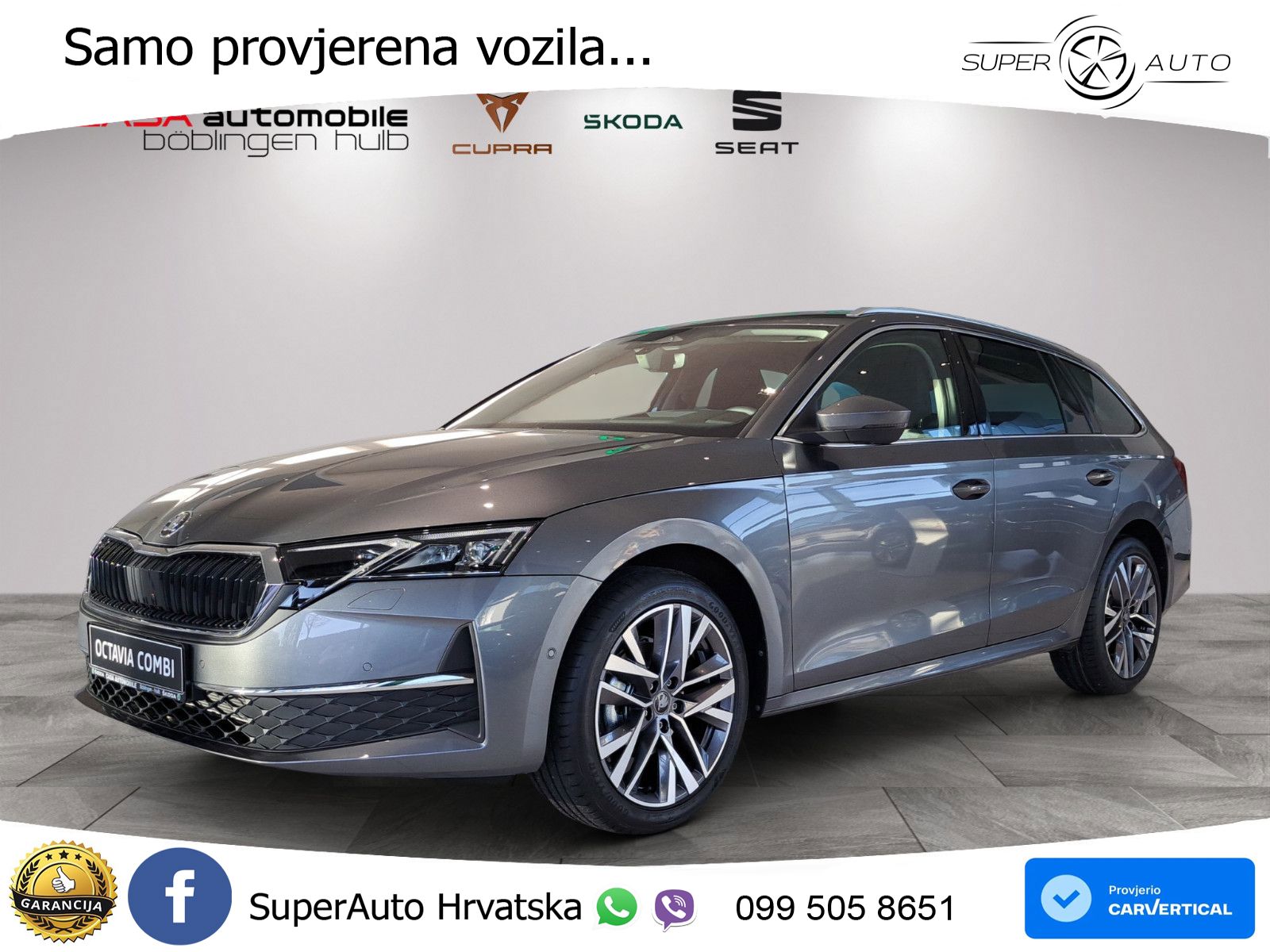Škoda Octavia Combi 1.5 TSI (150 KS) DSG LED+GR SJED+ACC
