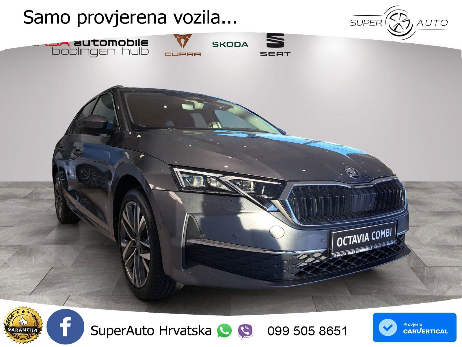 Škoda Octavia Combi 1.5 TSI (150 KS) DSG LED+GR SJED+ACC