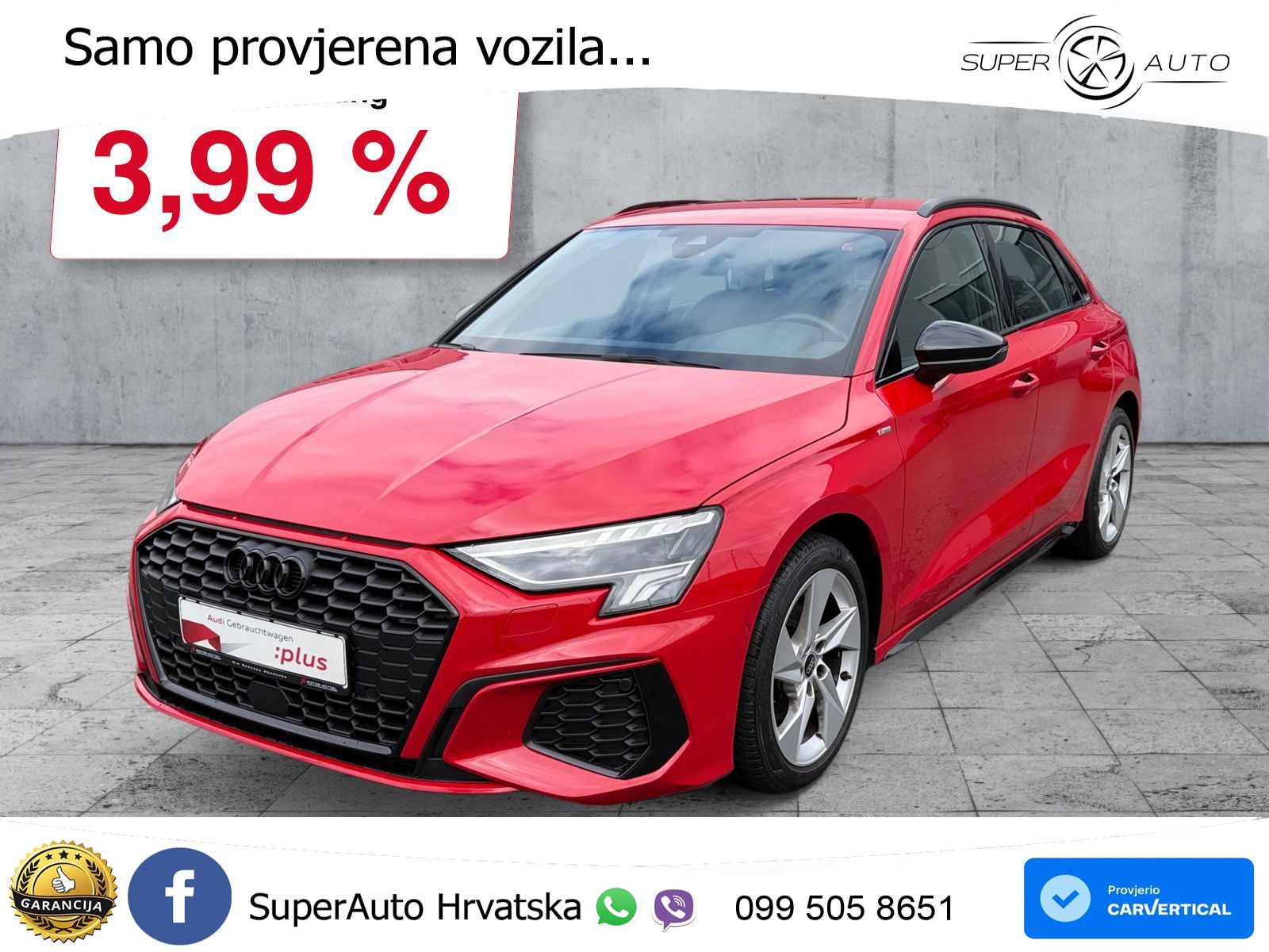Audi A3 30 TDI (116 KS) S line