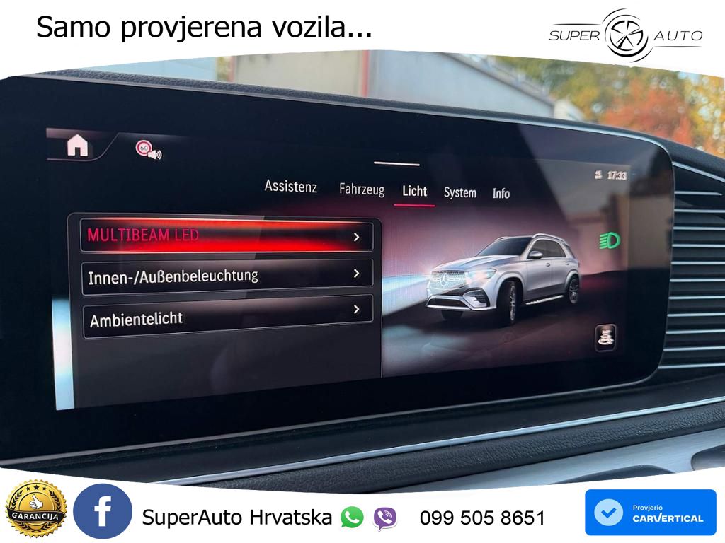 Mercedes GLE 350de (333 KS) 4MATIC 9G-TRONIC AMG ZRAČNI+ACC+GR SJED+360+PANO