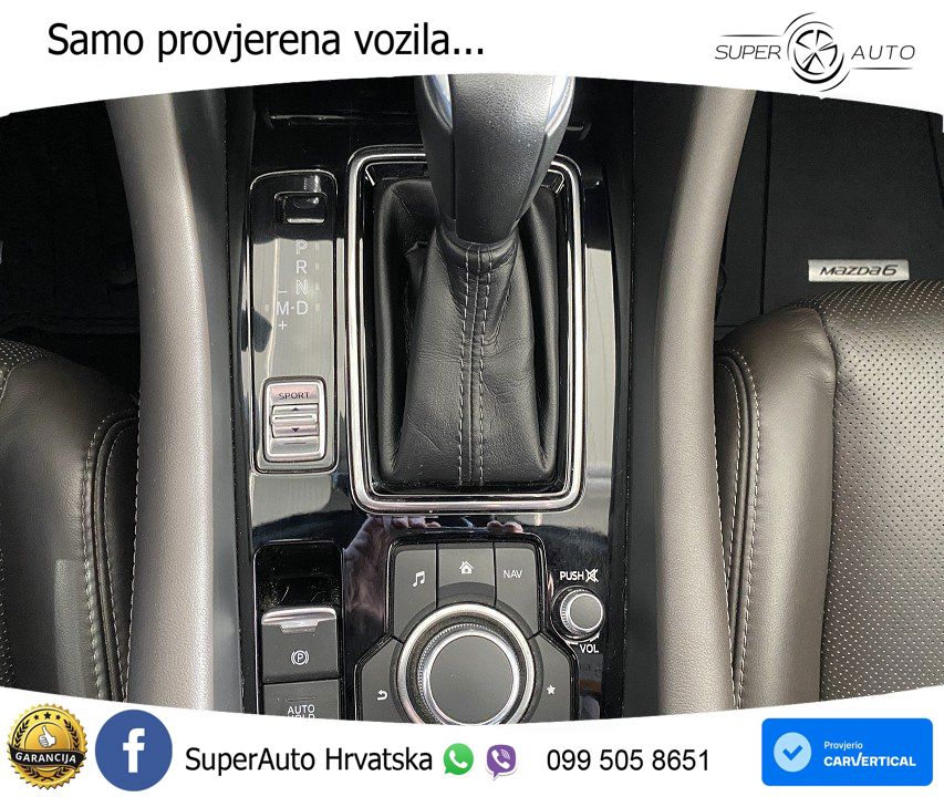 Mazda 6 Sport Combi 2.5 SKYACTIV-G (194 KS) SKYACTIV-Drive LED+GR SJED+ACC