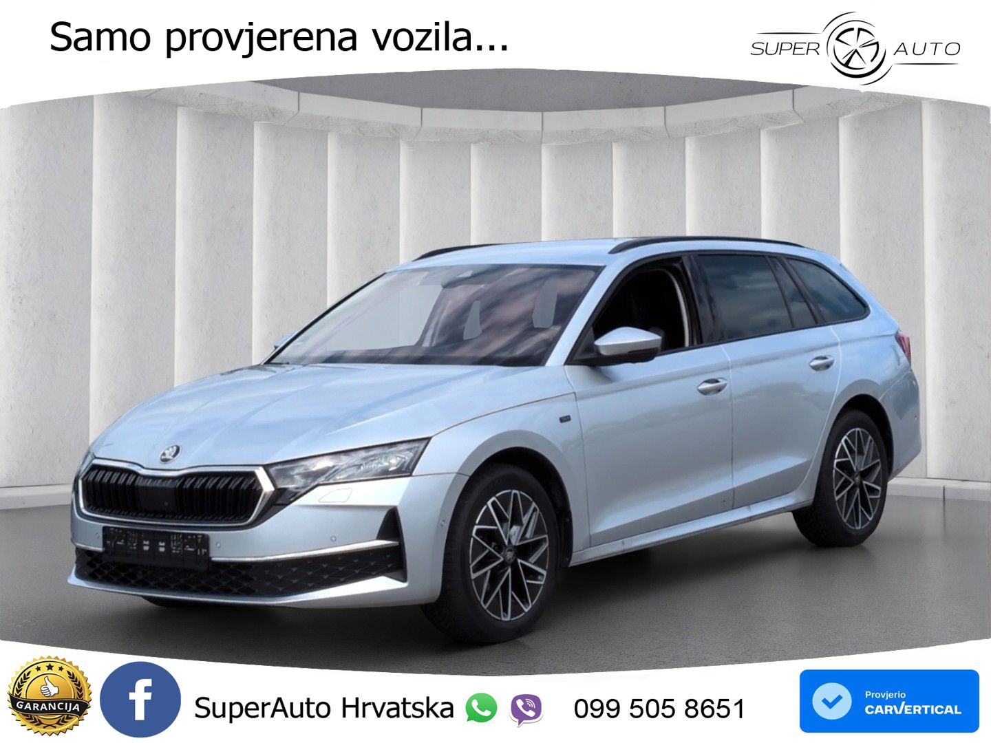 Škoda Octavia Combi 2.0 TDI (150 KS) DSG LED+GR SJED+ACC