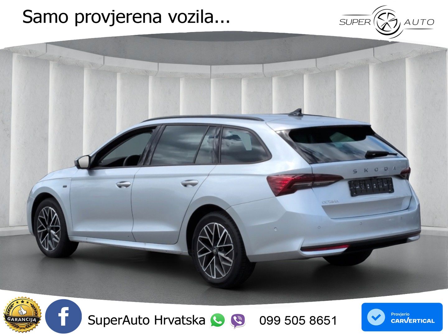 Škoda Octavia Combi 2.0 TDI (150 KS) DSG LED+GR SJED+ACC