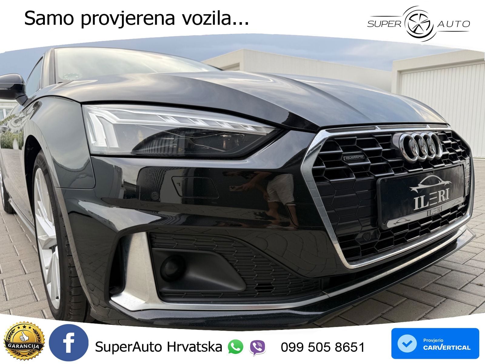 Audi A5 Sportback 40 TDI (204 KS) quattro S tronic S line LED+GR SJED+ACC